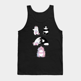 Panda with Unicorn Fusion Tank Top